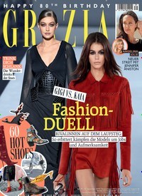Titelbild der Ausgabe 39/2018 von Grazia. Diese Zeitschrift und viele weitere Lifestylemagazine und Peoplemagazine als Abo oder epaper bei United Kiosk online kaufen.
