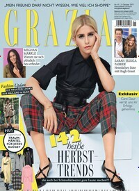 Titelbild der Ausgabe 41/2019 von Grazia. Diese Zeitschrift und viele weitere Lifestylemagazine und Peoplemagazine als Abo oder epaper bei United Kiosk online kaufen.