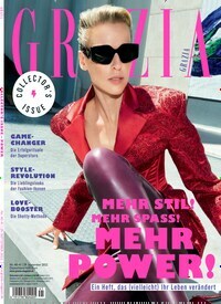 Titelbild der Ausgabe 41/2022 von Grazia. Diese Zeitschrift und viele weitere Lifestylemagazine und Peoplemagazine als Abo oder epaper bei United Kiosk online kaufen.