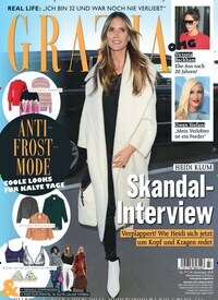 Titelbild der Ausgabe 47/2019 von Grazia. Diese Zeitschrift und viele weitere Lifestylemagazine und Peoplemagazine als Abo oder epaper bei United Kiosk online kaufen.