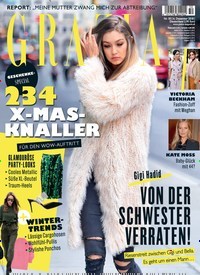 Titelbild der Ausgabe 50/2018 von Grazia. Diese Zeitschrift und viele weitere Lifestylemagazine und Peoplemagazine als Abo oder epaper bei United Kiosk online kaufen.