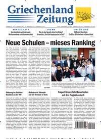 Titelbild der Ausgabe 37/2026 von Griechenland Zeitung. Diese Zeitschrift und viele weitere Zeitungsabos als Abo oder epaper bei United Kiosk online kaufen.