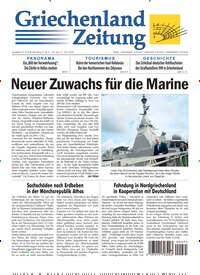 Titelbild der Ausgabe 975/2025 von Griechenland Zeitung. Diese Zeitschrift und viele weitere Zeitungsabos als Abo oder epaper bei United Kiosk online kaufen.