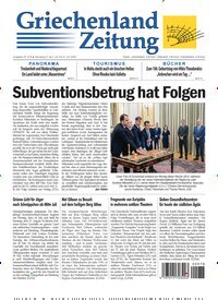 Titelbild der Ausgabe 978/2025 von Griechenland Zeitung. Diese Zeitschrift und viele weitere Zeitungsabos als Abo oder epaper bei United Kiosk online kaufen.