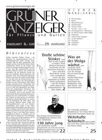 Titelbild der Ausgabe 2/2026 von Grüner Anzeiger. Diese Zeitschrift und viele weitere Naturzeitschriften, Landwirtschaftszeitungen und Umweltmagazine als Abo oder epaper bei United Kiosk online kaufen.