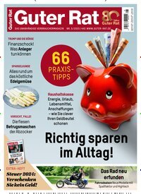 Titelbild der Ausgabe 5/2025 von Guter Rat. Diese Zeitschrift und viele weitere Wirtschaftsmagazine und Politikmagazine als Abo oder epaper bei United Kiosk online kaufen.