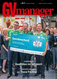 Titelbild der Ausgabe 7/2019 von GVmanager. Diese Zeitschrift und viele weitere Gastronomiezeitschriften, Fashionmagazine, Beautymagazine als Abo oder epaper bei United Kiosk online kaufen.