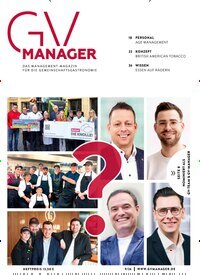 Titelbild der Ausgabe 9/2026 von GVmanager. Diese Zeitschrift und viele weitere Gastronomiezeitschriften, Fashionmagazine, Beautymagazine als Abo oder epaper bei United Kiosk online kaufen.