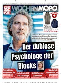 Titelbild der Ausgabe 5/2026 von Hamburger Morgenpost. Diese Zeitschrift und viele weitere Zeitungsabos als Abo oder epaper bei United Kiosk online kaufen.