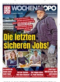 Titelbild der Ausgabe 18/2026 von Hamburger Morgenpost. Diese Zeitschrift und viele weitere Zeitungsabos als Abo oder epaper bei United Kiosk online kaufen.