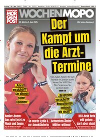 Titelbild der Ausgabe 22/2025 von Hamburger Morgenpost. Diese Zeitschrift und viele weitere Zeitungsabos als Abo oder epaper bei United Kiosk online kaufen.