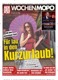 Titelbild der Ausgabe 24/2025 von Hamburger Morgenpost. Diese Zeitschrift und viele weitere Zeitungsabos als Abo oder epaper bei United Kiosk online kaufen.