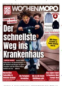 Titelbild der Ausgabe 25/2026 von Hamburger Morgenpost. Diese Zeitschrift und viele weitere Zeitungsabos als Abo oder epaper bei United Kiosk online kaufen.