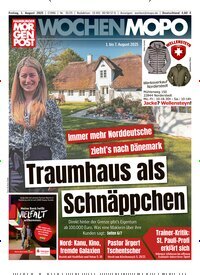 Titelbild der Ausgabe 31/2025 von Hamburger Morgenpost. Diese Zeitschrift und viele weitere Zeitungsabos als Abo oder epaper bei United Kiosk online kaufen.