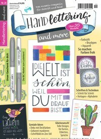 Titelbild der Ausgabe 20/2021 von Handlettering and more. Diese Zeitschrift und viele weitere Elternzeitschriften und Tierzeitschriften als Abo oder epaper bei United Kiosk online kaufen.