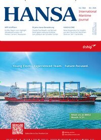 Titelbild der Ausgabe 6/2026 von Hansa. Diese Zeitschrift und viele weitere Logistikmagazine und Medienmagazine als Abo oder epaper bei United Kiosk online kaufen.
