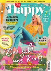 Titelbild der Ausgabe 3/2026 von Happy. Diese Zeitschrift und viele weitere Frauenzeitschriften als Abo oder epaper bei United Kiosk online kaufen.