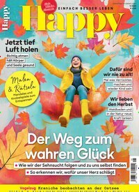 Titelbild der Ausgabe 5/2025 von Happy. Diese Zeitschrift und viele weitere Frauenzeitschriften als Abo oder epaper bei United Kiosk online kaufen.