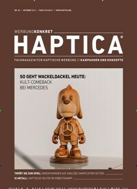 Titelbild der Ausgabe 25/2023 von Haptica. Diese Zeitschrift und viele weitere Businessmagazine als Abo oder epaper bei United Kiosk online kaufen.