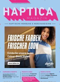 Titelbild der Ausgabe 5/2025 von Haptica Magazin. Diese Zeitschrift und viele weitere Businessmagazine als Abo oder epaper bei United Kiosk online kaufen.
