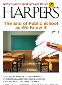 Titelbild der Ausgabe 9/2025 von Harpers Magazine. Diese Zeitschrift und viele weitere Wirtschaftsmagazine und Politikmagazine als Abo oder epaper bei United Kiosk online kaufen.