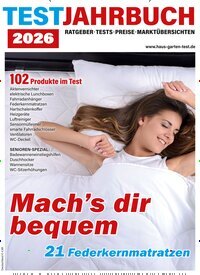 Titelbild der Ausgabe 1/2026 von Haus & Garten Test Testjahrbuch. Diese Zeitschrift und viele weitere Wirtschaftsmagazine und Politikmagazine als Abo oder epaper bei United Kiosk online kaufen.