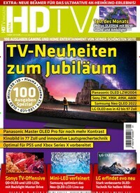 Titelbild der Ausgabe 1/2022 von HDTV Magazin. Diese Zeitschrift und viele weitere Audiomagazine, Filmmagazine und Fotozeitschriften als Abo oder epaper bei United Kiosk online kaufen.
