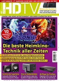 Titelbild der Ausgabe 3/2025 von HDTV Magazin. Diese Zeitschrift und viele weitere Audiomagazine, Filmmagazine und Fotozeitschriften als Abo oder epaper bei United Kiosk online kaufen.