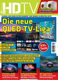 Titelbild der Ausgabe 4/2021 von HDTV Magazin. Diese Zeitschrift und viele weitere Audiomagazine, Filmmagazine und Fotozeitschriften als Abo oder epaper bei United Kiosk online kaufen.