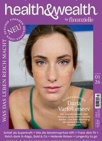 Titelbild der Ausgabe 1/2026 von health & wealth. Diese Zeitschrift und viele weitere Frauenzeitschriften als Abo oder epaper bei United Kiosk online kaufen.
