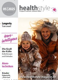 Titelbild der Ausgabe 5/2025 von healthstyle. Diese Zeitschrift und viele weitere Elternzeitschriften und Tierzeitschriften als Abo oder epaper bei United Kiosk online kaufen.