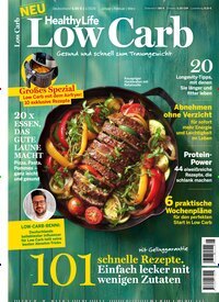 Titelbild der Ausgabe 1/2026 von HealthyLife Low Carb. Diese Zeitschrift und viele weitere Kochzeitschriften und Backzeitschriften als Abo oder epaper bei United Kiosk online kaufen.