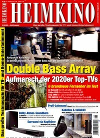 Titelbild der Ausgabe 5/2020 von Heimkino. Diese Zeitschrift und viele weitere Audiomagazine, Filmmagazine und Fotozeitschriften als Abo oder epaper bei United Kiosk online kaufen.