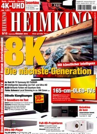 Titelbild der Ausgabe 9/2019 von Heimkino. Diese Zeitschrift und viele weitere Audiomagazine, Filmmagazine und Fotozeitschriften als Abo oder epaper bei United Kiosk online kaufen.