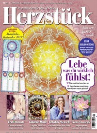 Titelbild der Ausgabe 1/2019 von Herzstück. Diese Zeitschrift und viele weitere Frauenzeitschriften als Abo oder epaper bei United Kiosk online kaufen.