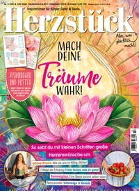 Titelbild der Ausgabe 3/2024 von Herzstück. Diese Zeitschrift und viele weitere Frauenzeitschriften als Abo oder epaper bei United Kiosk online kaufen.
