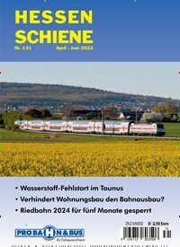 Titelbild der Ausgabe 131/2023 von Hessenschiene. Diese Zeitschrift und viele weitere Logistikmagazine und Medienmagazine als Abo oder epaper bei United Kiosk online kaufen.