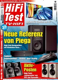 Titelbild der Ausgabe 6/2022 von Hifi Test TV Video. Diese Zeitschrift und viele weitere Audiomagazine, Filmmagazine und Fotozeitschriften als Abo oder epaper bei United Kiosk online kaufen.