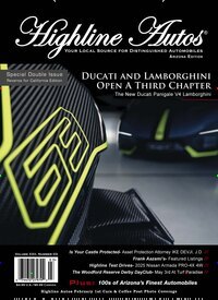 Titelbild der Ausgabe 4/2025 von Highline Autos. Diese Zeitschrift und viele weitere Automagazine und Motorradzeitschriften als Abo oder epaper bei United Kiosk online kaufen.