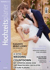 Titelbild der Ausgabe 2/2022 von Hochzeitsplaner. Diese Zeitschrift und viele weitere Modemagazine und DIY-Magazine als Abo oder epaper bei United Kiosk online kaufen.