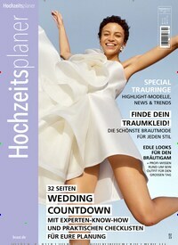 Titelbild der Ausgabe 2/2023 von Hochzeitsplaner. Diese Zeitschrift und viele weitere Modemagazine und DIY-Magazine als Abo oder epaper bei United Kiosk online kaufen.