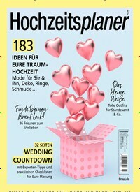 Titelbild der Ausgabe 3/2021 von Hochzeitsplaner. Diese Zeitschrift und viele weitere Modemagazine und DIY-Magazine als Abo oder epaper bei United Kiosk online kaufen.