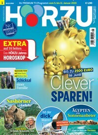 Titelbild der Ausgabe 1/2019 von HÖRZU. Diese Zeitschrift und viele weitere Programmzeitschriften als Abo oder epaper bei United Kiosk online kaufen.