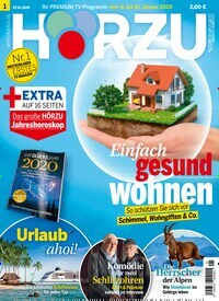 Titelbild der Ausgabe 1/2020 von HÖRZU. Diese Zeitschrift und viele weitere Programmzeitschriften als Abo oder epaper bei United Kiosk online kaufen.
