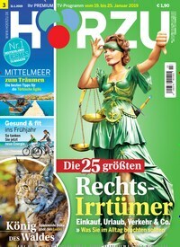 Titelbild der Ausgabe 3/2019 von HÖRZU. Diese Zeitschrift und viele weitere Programmzeitschriften als Abo oder epaper bei United Kiosk online kaufen.