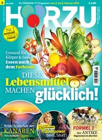 Titelbild der Ausgabe 5/2019 von HÖRZU. Diese Zeitschrift und viele weitere Programmzeitschriften als Abo oder epaper bei United Kiosk online kaufen.