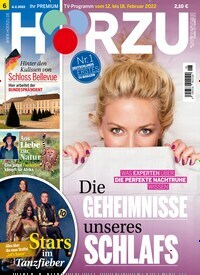 Titelbild der Ausgabe 6/2022 von HÖRZU. Diese Zeitschrift und viele weitere Programmzeitschriften als Abo oder epaper bei United Kiosk online kaufen.