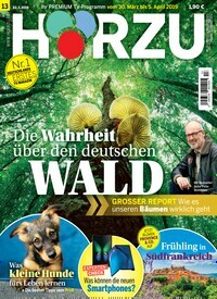 Titelbild der Ausgabe 13/2019 von HÖRZU. Diese Zeitschrift und viele weitere Programmzeitschriften als Abo oder epaper bei United Kiosk online kaufen.
