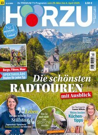 Titelbild der Ausgabe 13/2025 von HÖRZU. Diese Zeitschrift und viele weitere Programmzeitschriften als Abo oder epaper bei United Kiosk online kaufen.