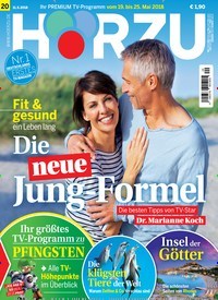 Titelbild der Ausgabe 20/2018 von HÖRZU. Diese Zeitschrift und viele weitere Programmzeitschriften als Abo oder epaper bei United Kiosk online kaufen.